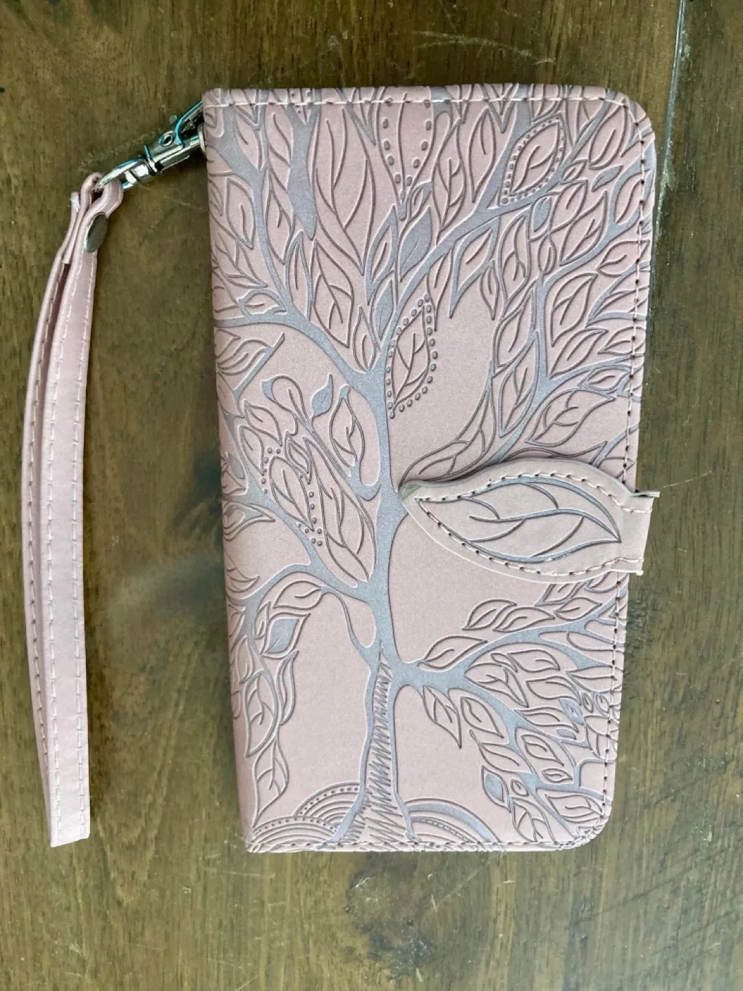 Two phone wallet cases; Pink Tree of Life & Purple Mandala image indicator(2)