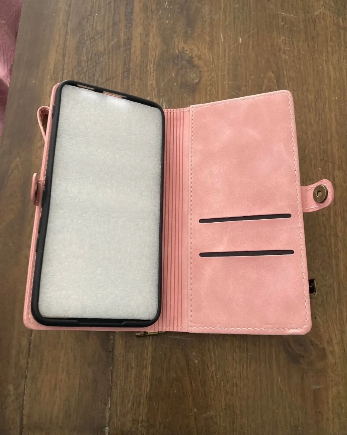 Two phone wallet cases; Pink Tree of Life & Purple Mandala image indicator(7)