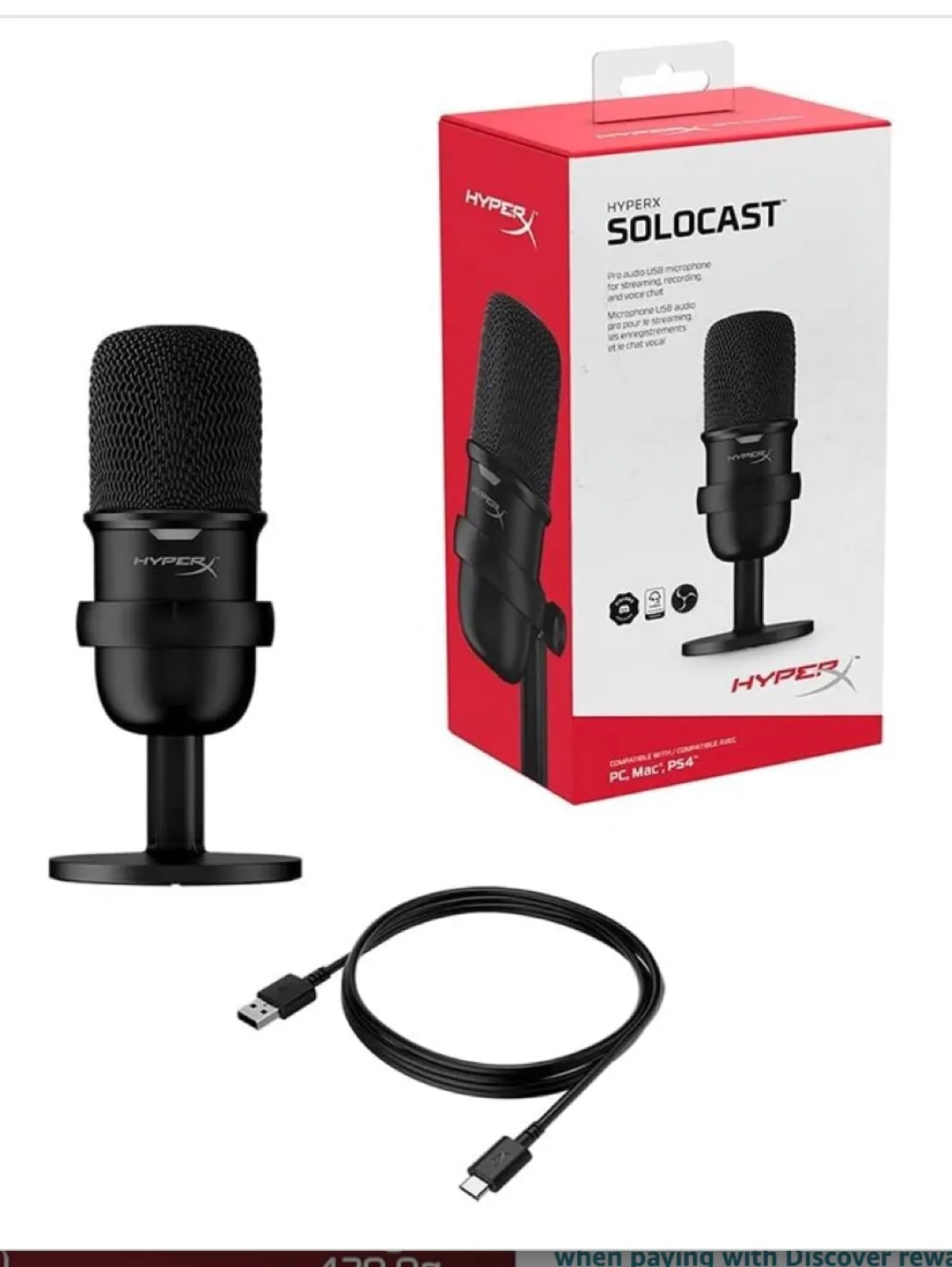 HyperX SoloCast USB Microphone - Black image indicator(3)