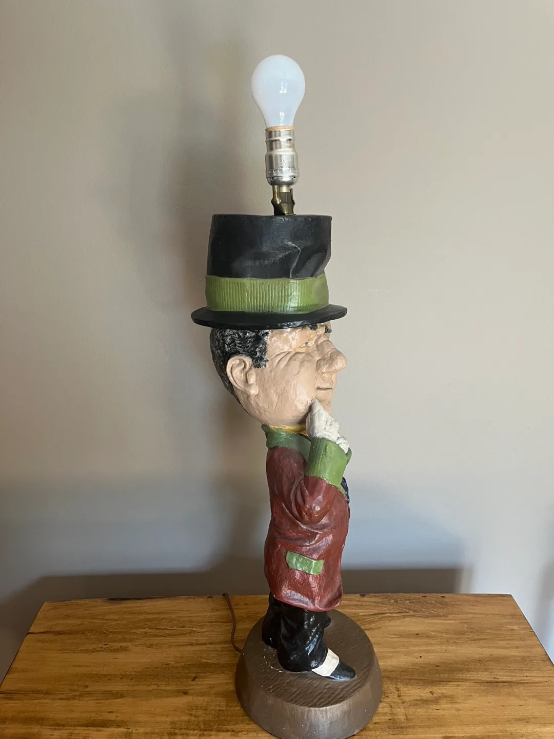 Lamp - Vintage 1970s W.C. Fields Globe Lamp image indicator(8)