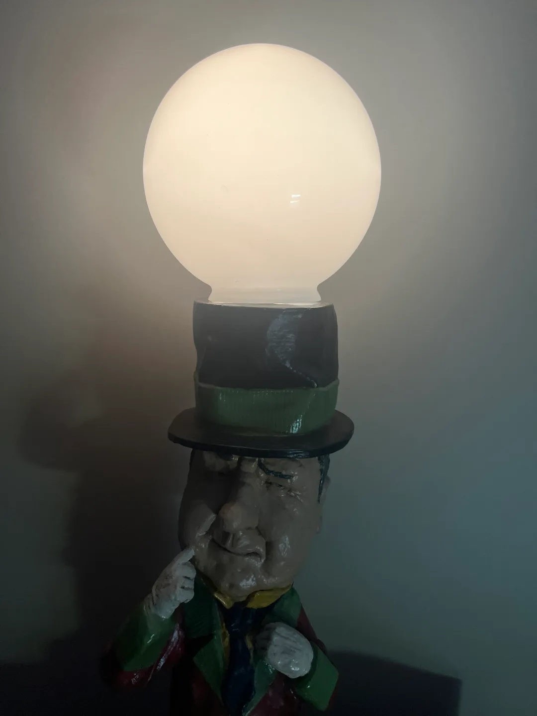 Lamp - Vintage 1970s W.C. Fields Globe Lamp image indicator(9)