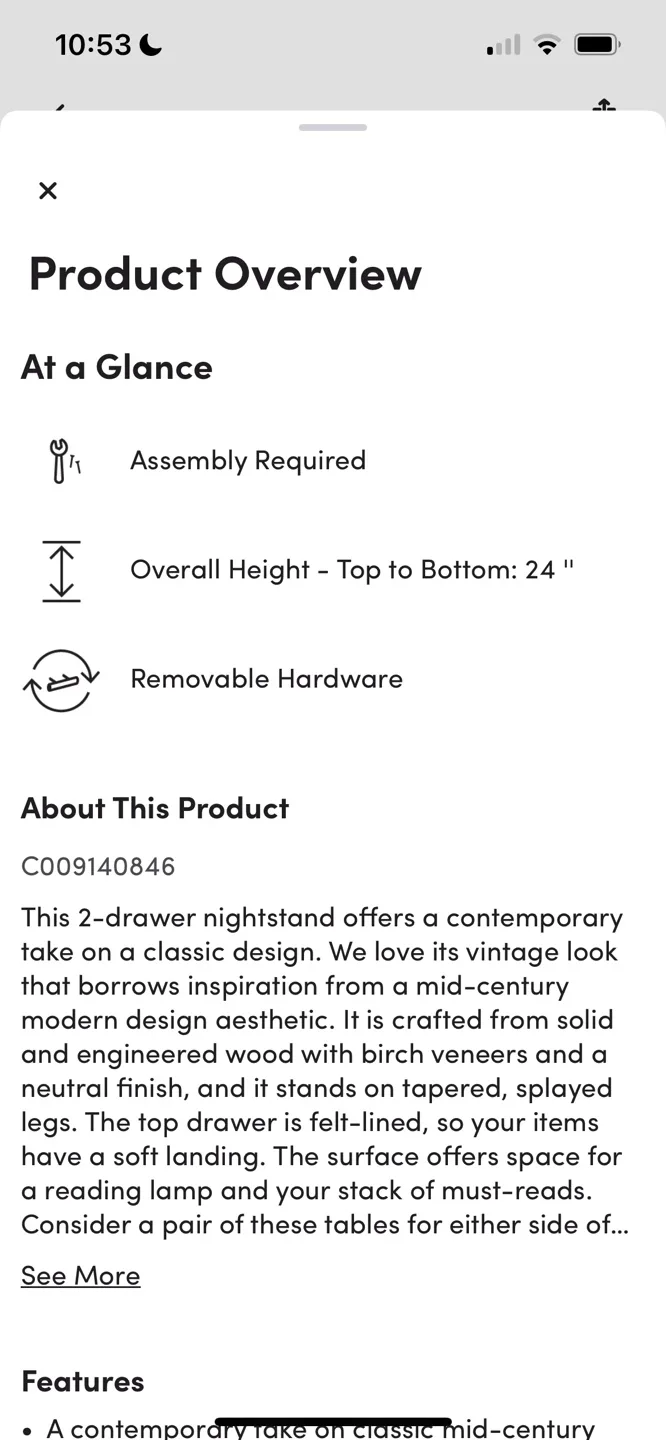 Mercury Row Temaraia 2-Drawer Nightstand - Cinnamon image indicator(3)