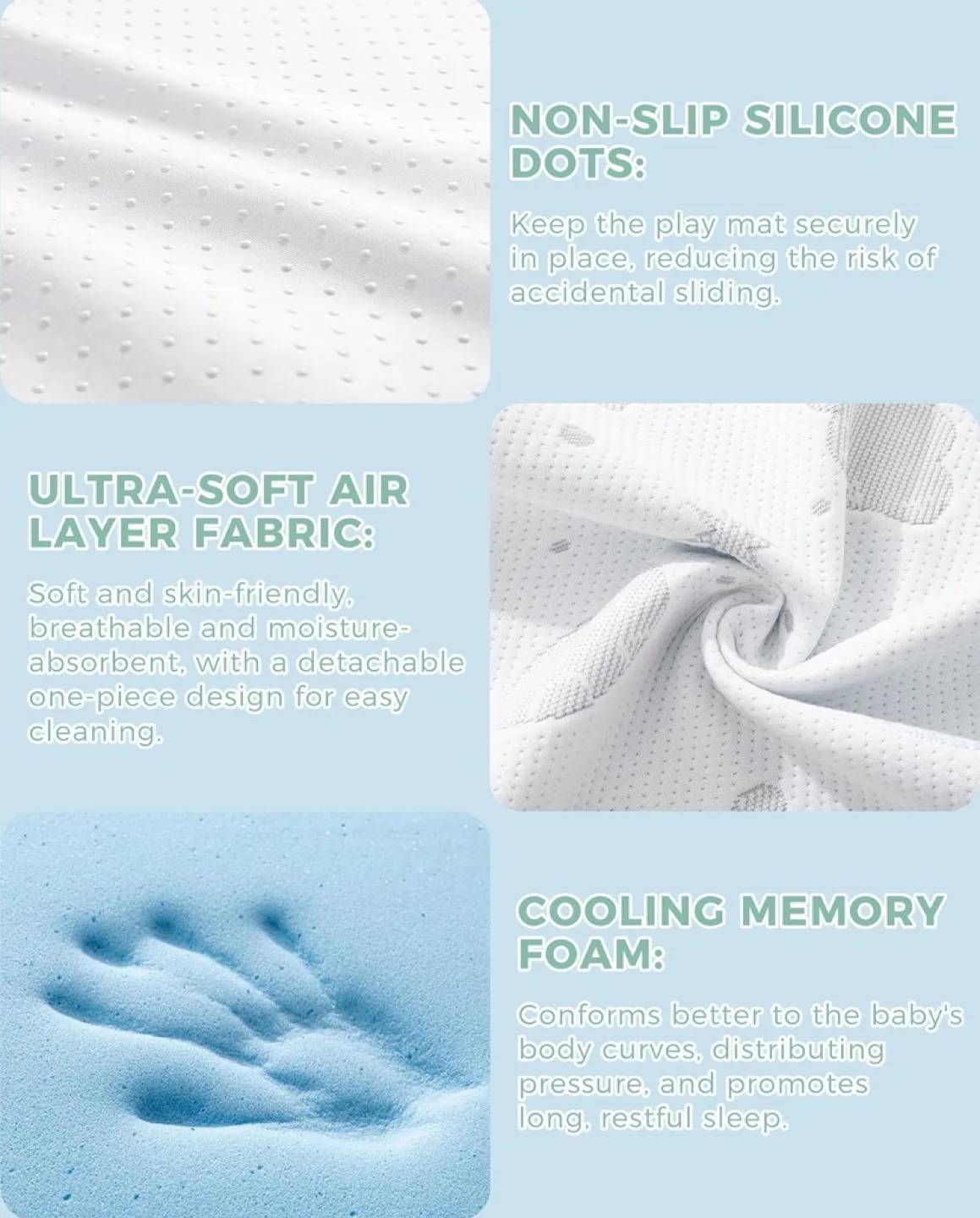 38x26 x 3 inch baby crib mattress- Brand New in Box image indicator(6)