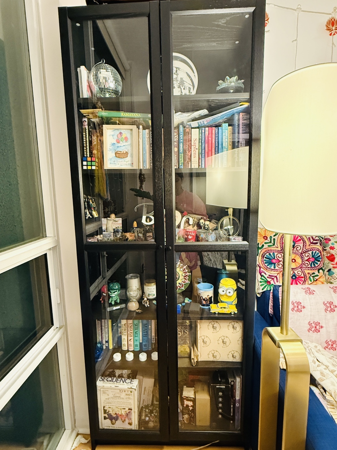 IKEA Bookcase with Glass Doors