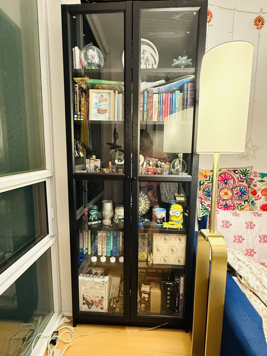 IKEA Bookcase with Glass Doors - photo 2