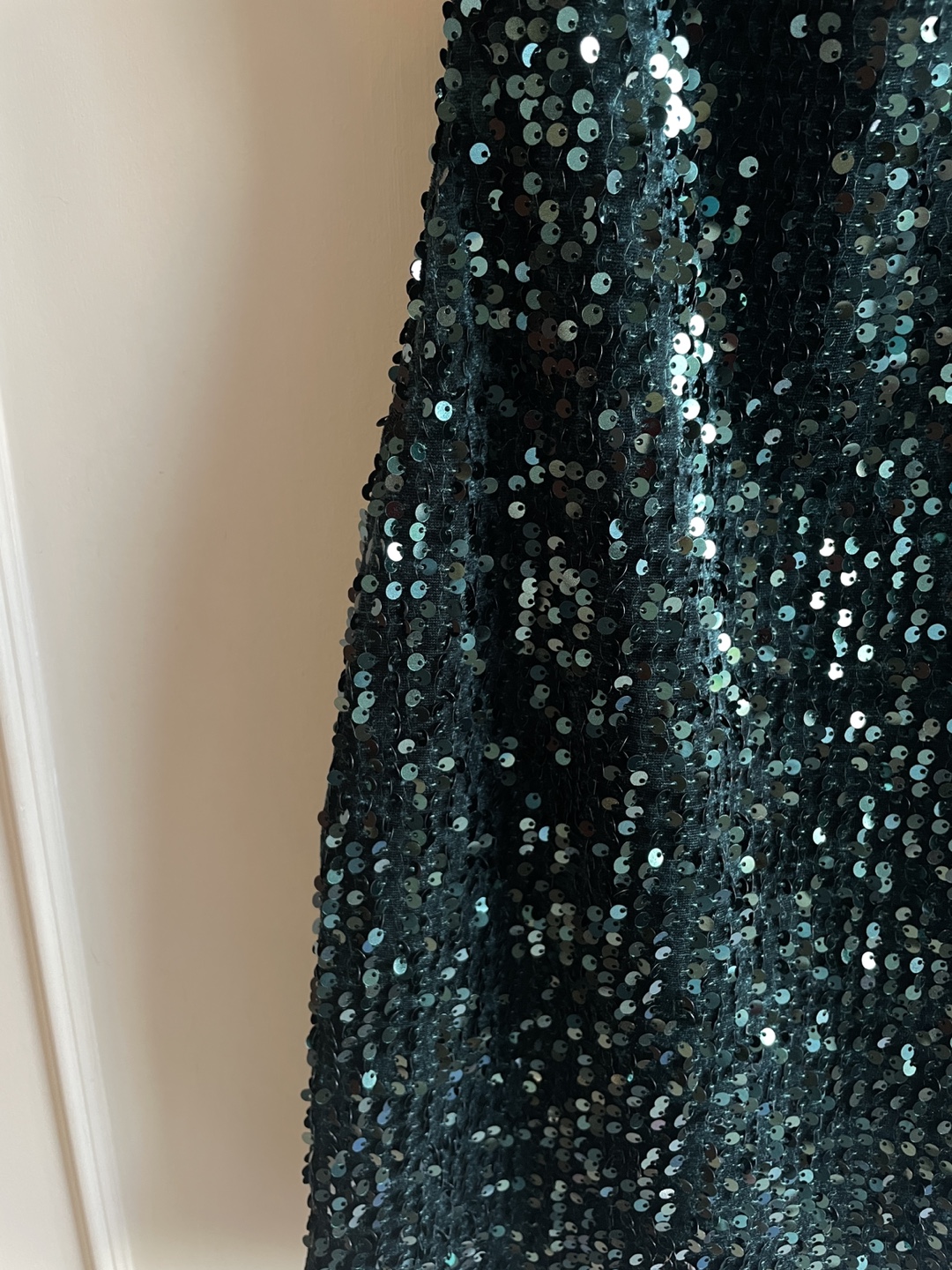 Zara Basic Green Sequin Mini Dress - photo 2