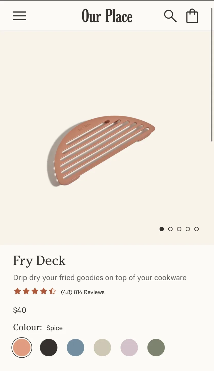 Our Place Fry Deck - Spice (Always Pan) image indicator(4)