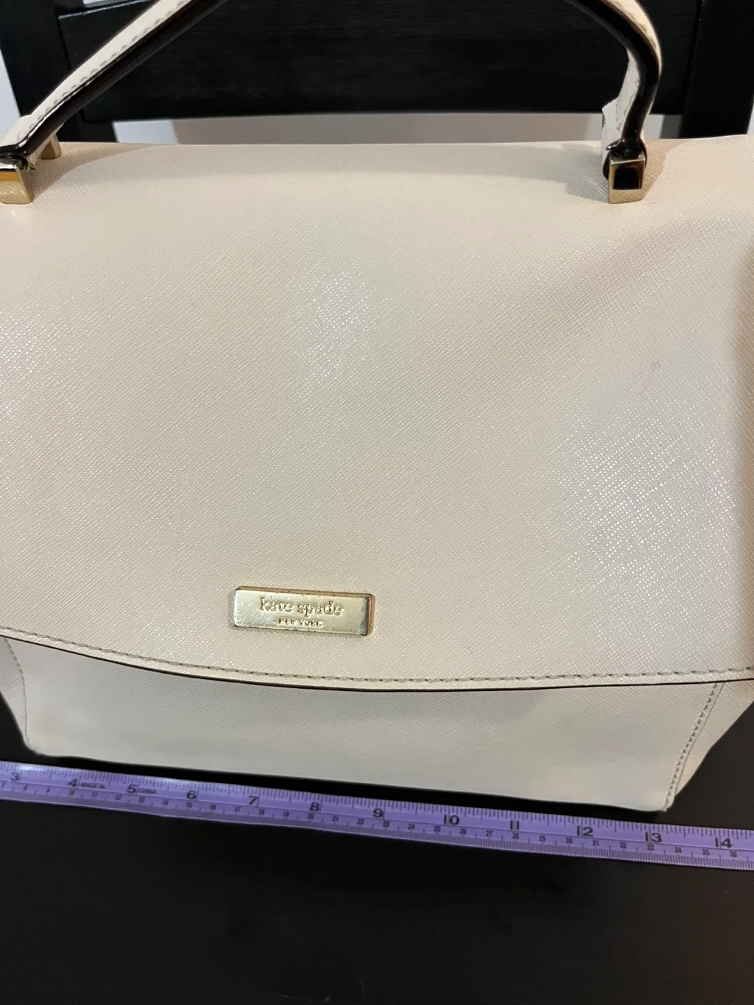 Kate Spade Beige Leather Crossbody Bag image indicator(2)