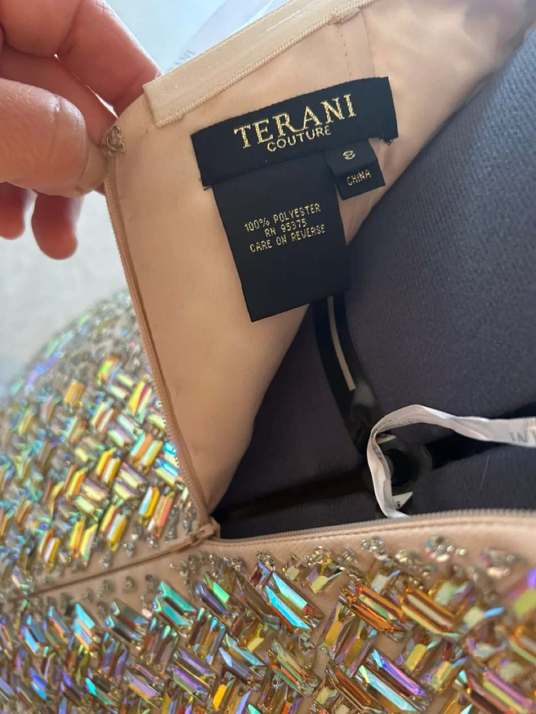 Stunning Terani Couture Beaded Mermaid Gown image indicator(6)