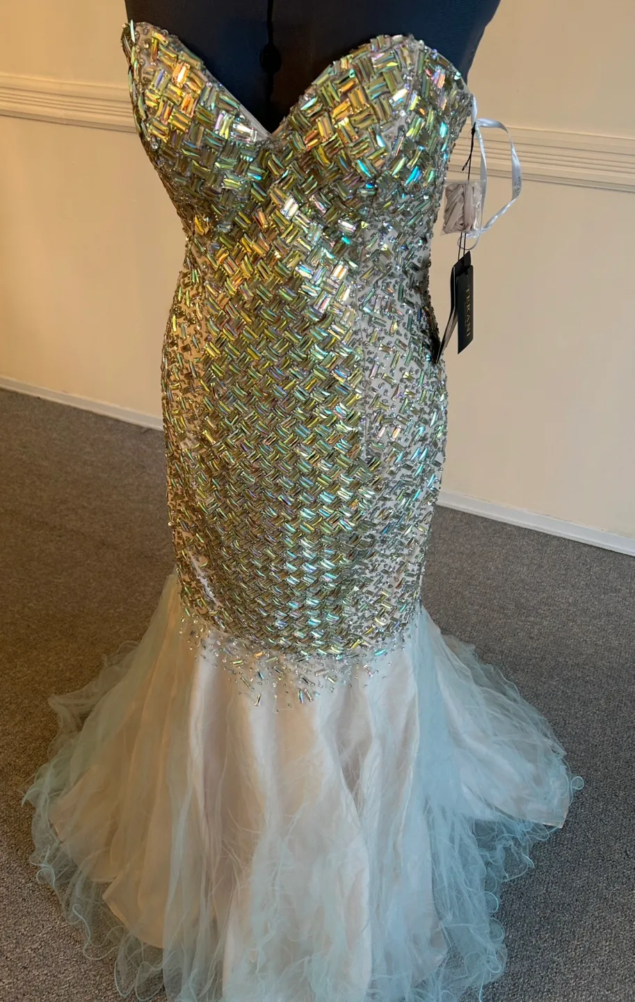 Stunning Terani Couture Beaded Mermaid Gown image indicator(3)