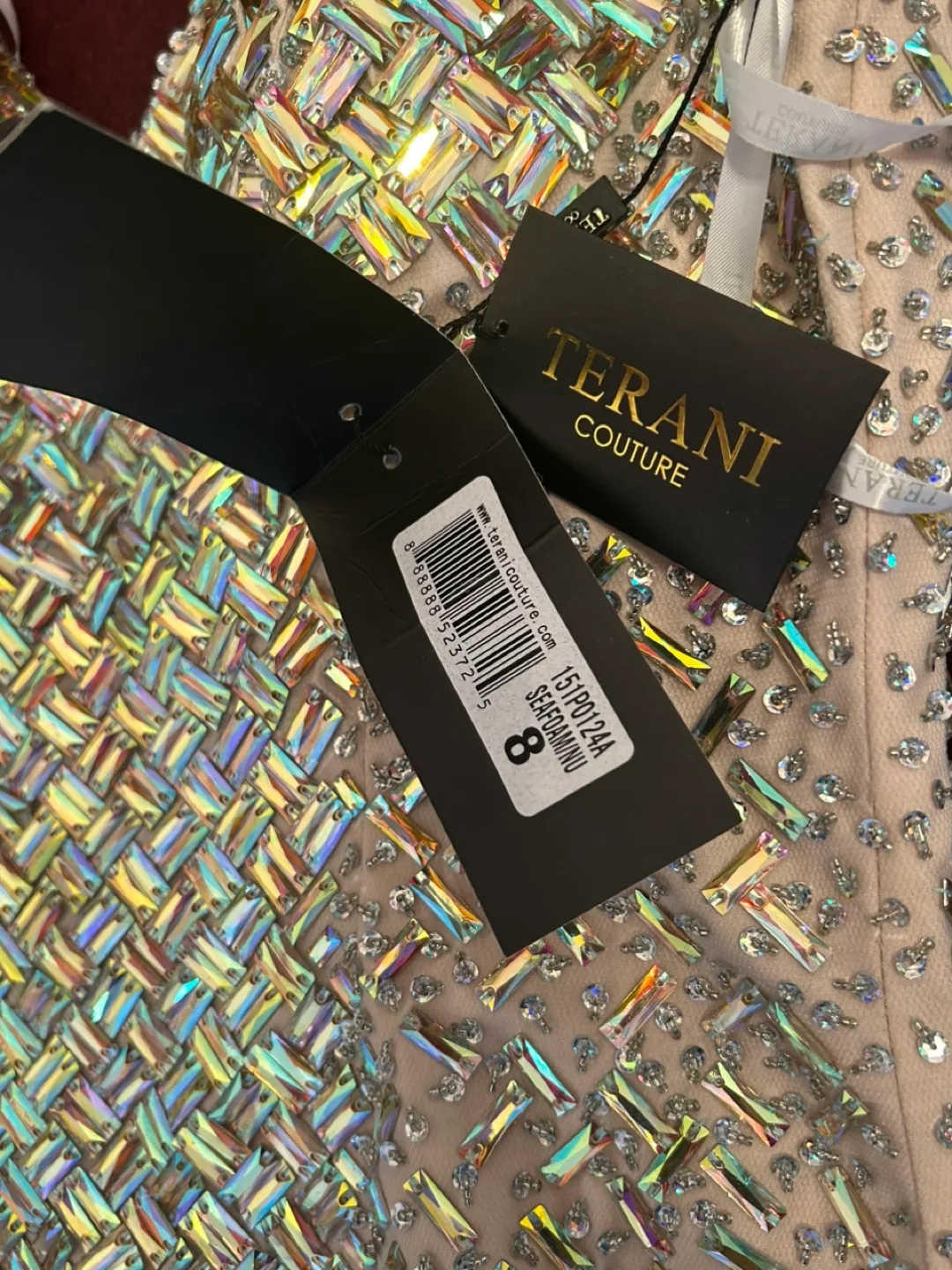 Stunning Terani Couture Beaded Mermaid Gown image indicator(9)