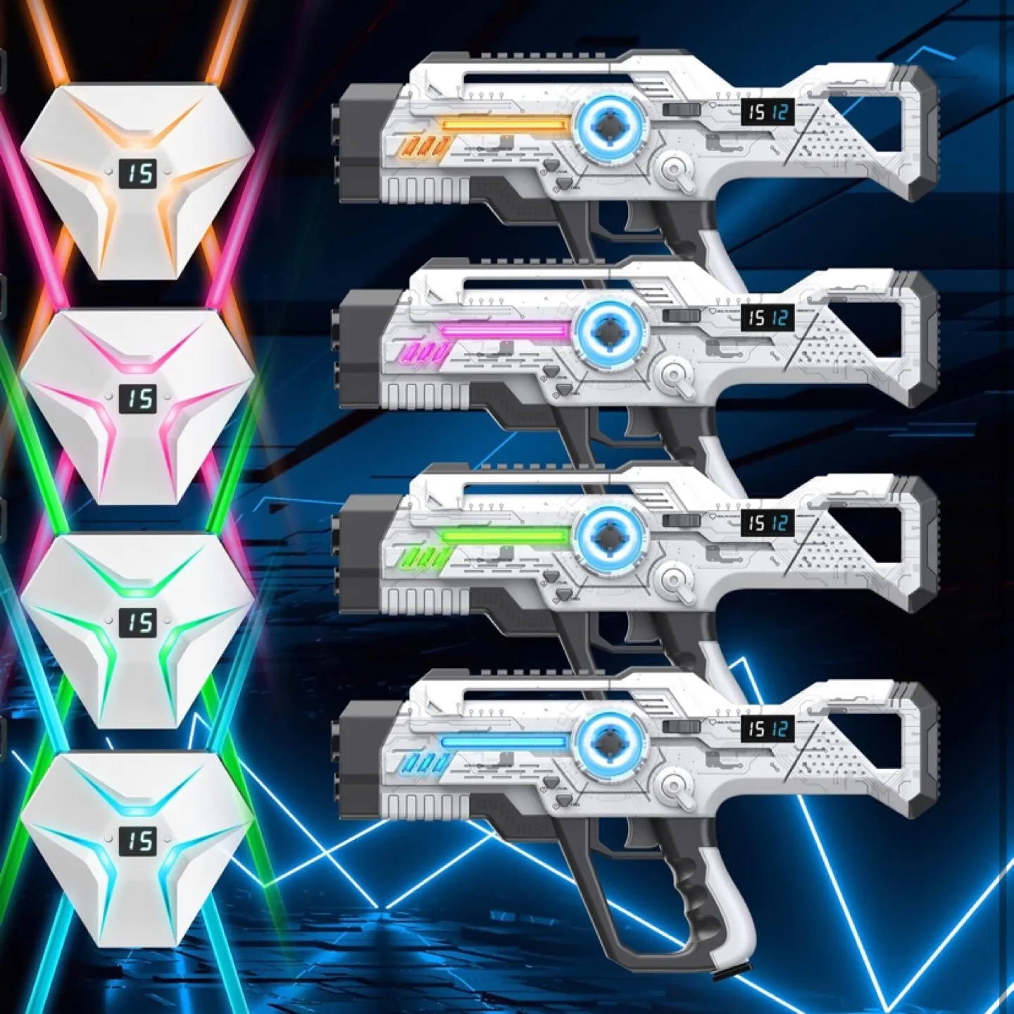 Astros Laser Tag Set - 4 Player Pack image indicator(7)