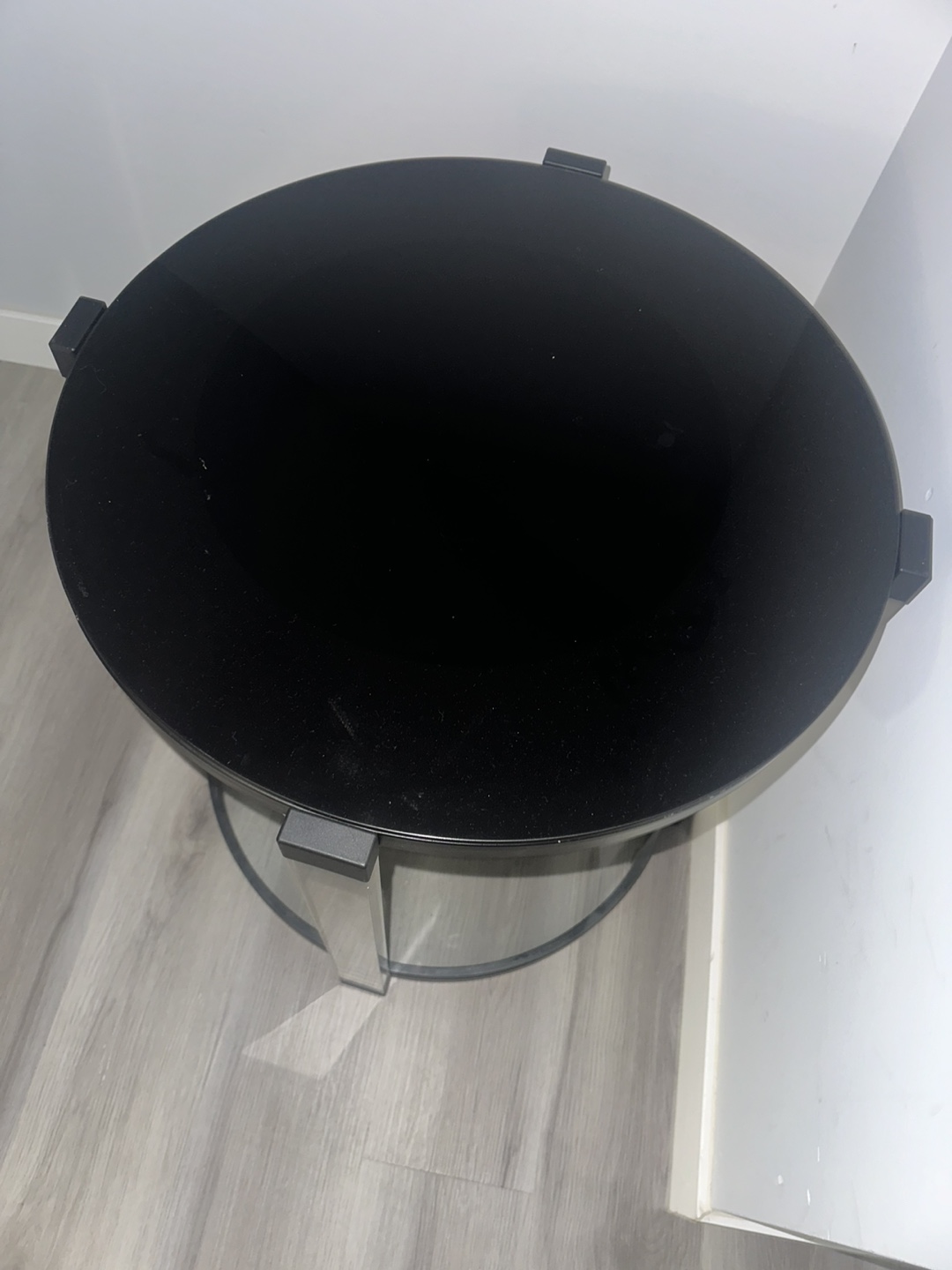 Black Glass and Acrylic Side/Coffee Table - photo 3