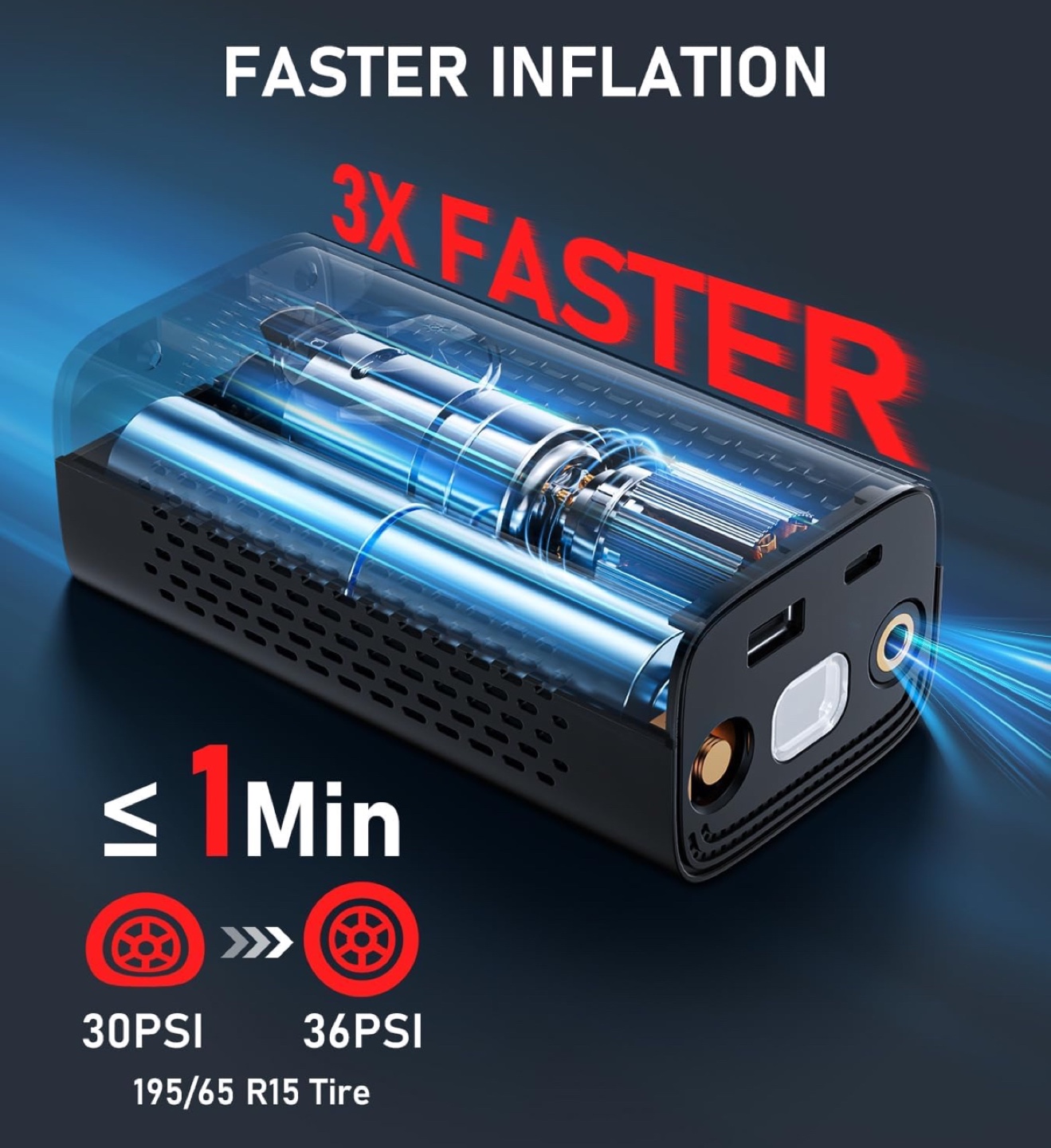 Portable Wireless Air Compressor Pump - photo 3