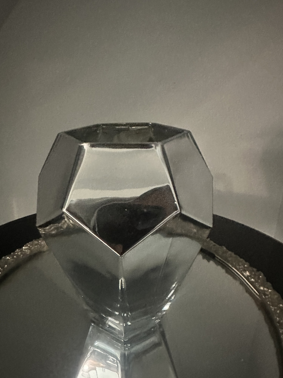 Geometric Silver Glass Vase - photo 2