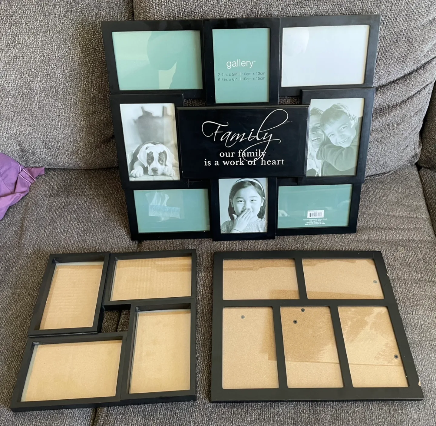 Multi-photo Collage Frame Set - Family Theme thumbnail