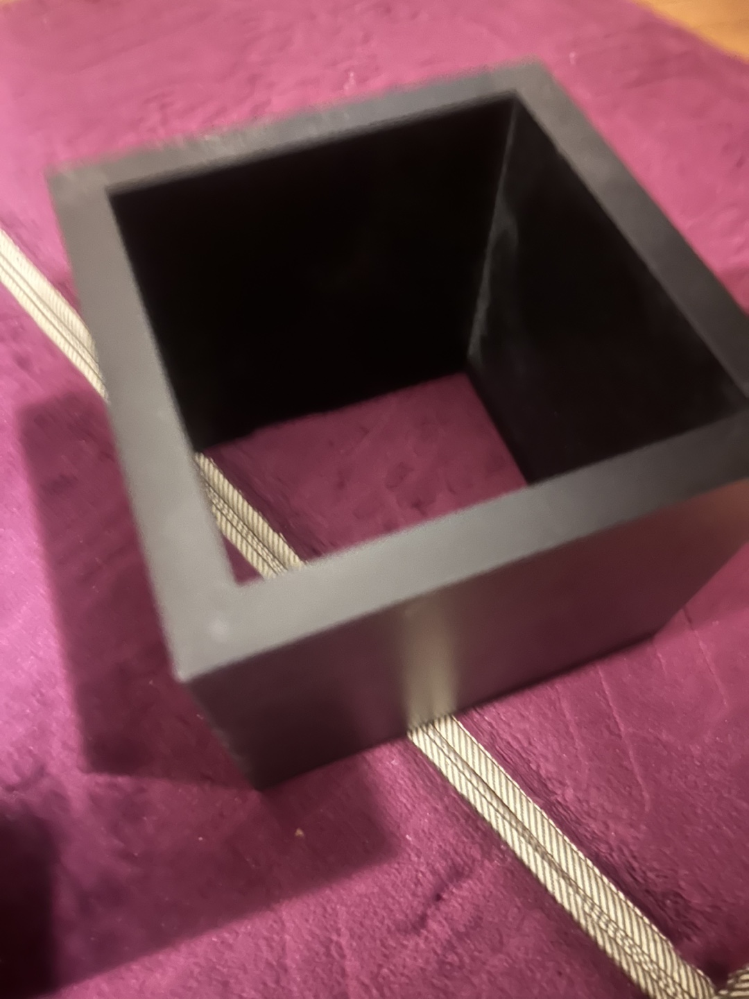 Set of 3 Black Square Wall Shelves - photo 3