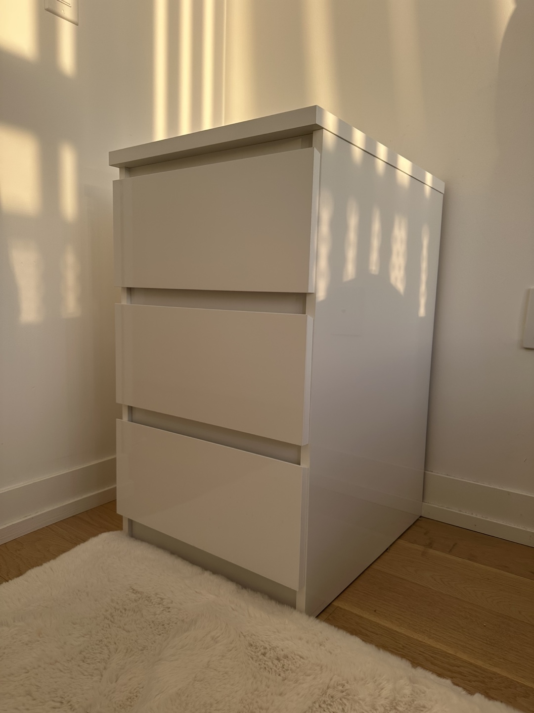 IKEA MALM 3-Drawer Chest White
