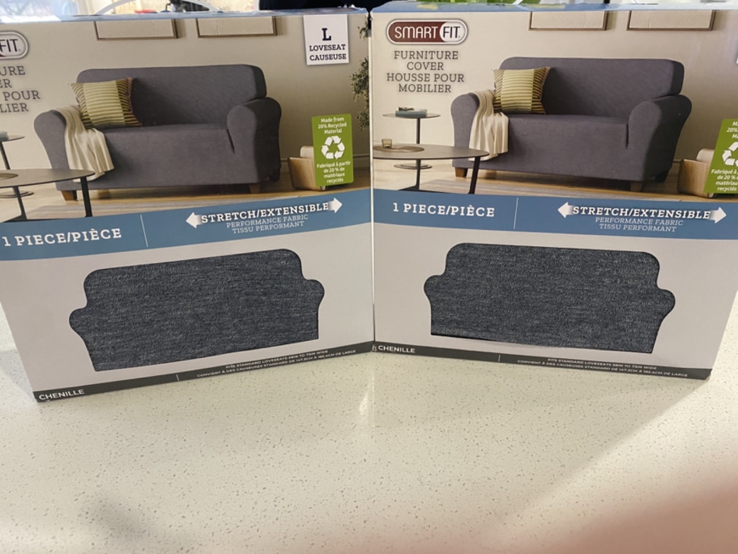 Smart Fit Loveseat Furniture Cover - Large - Chenille