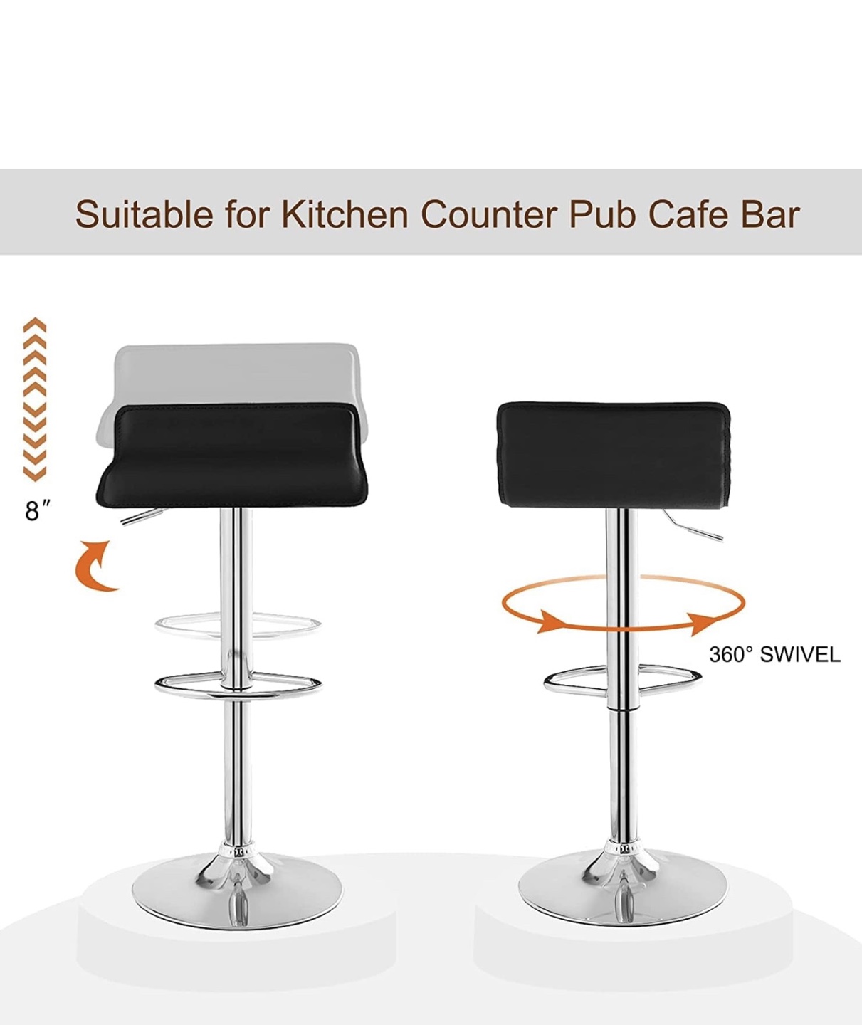 Adjustable Height Bar Stools 2 - photo 3