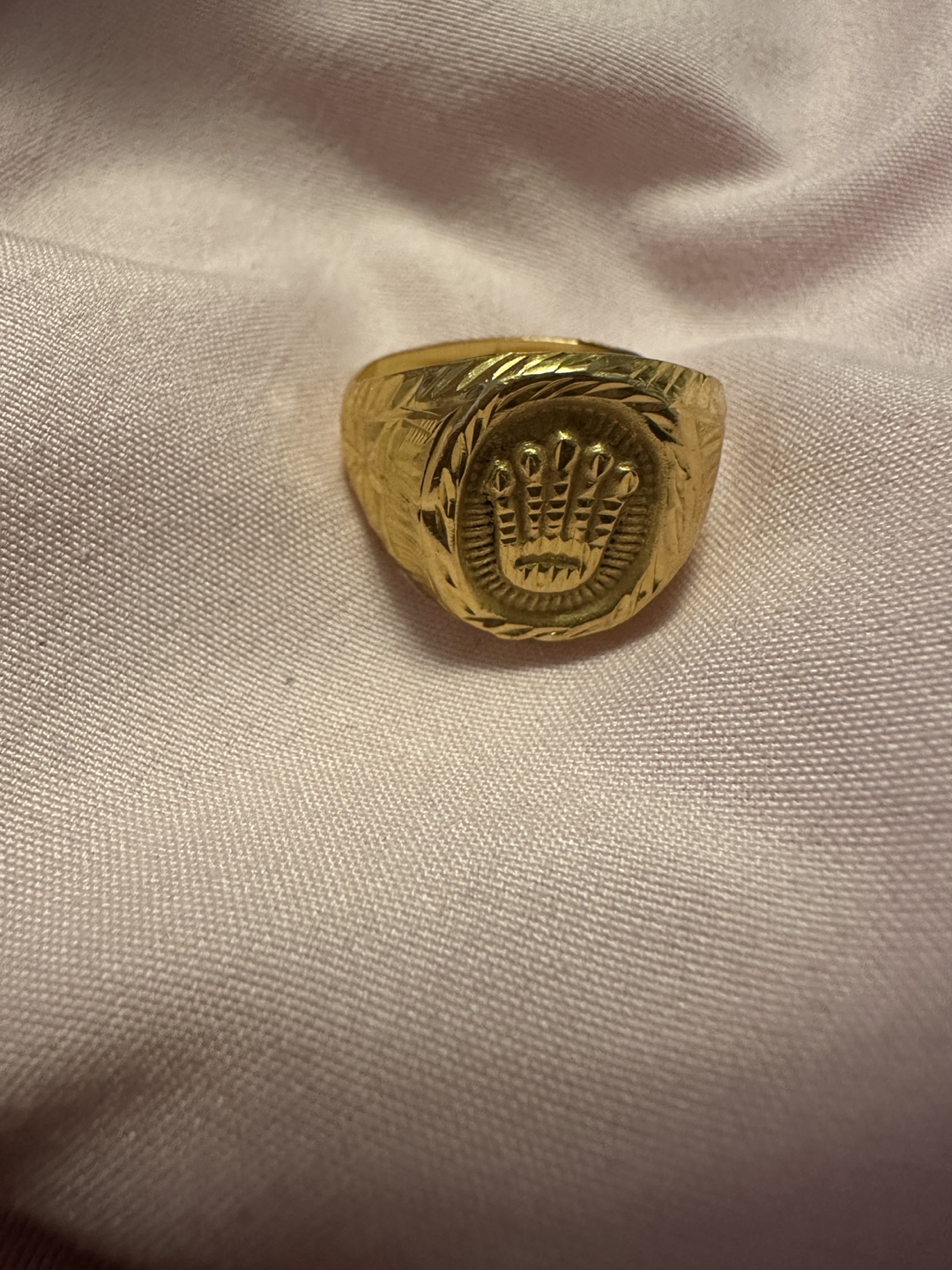 21K Gold Crown Ring - photo 2