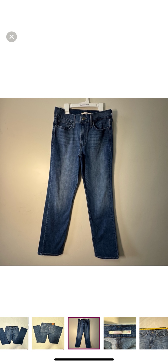 Levi's Women's Slimming Straight Jeans - Size 29 - photo 4