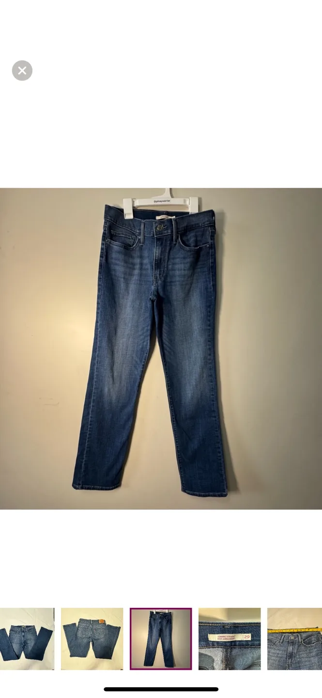 Levi's Women's Slimming Straight Jeans - Size 29 image indicator(4)
