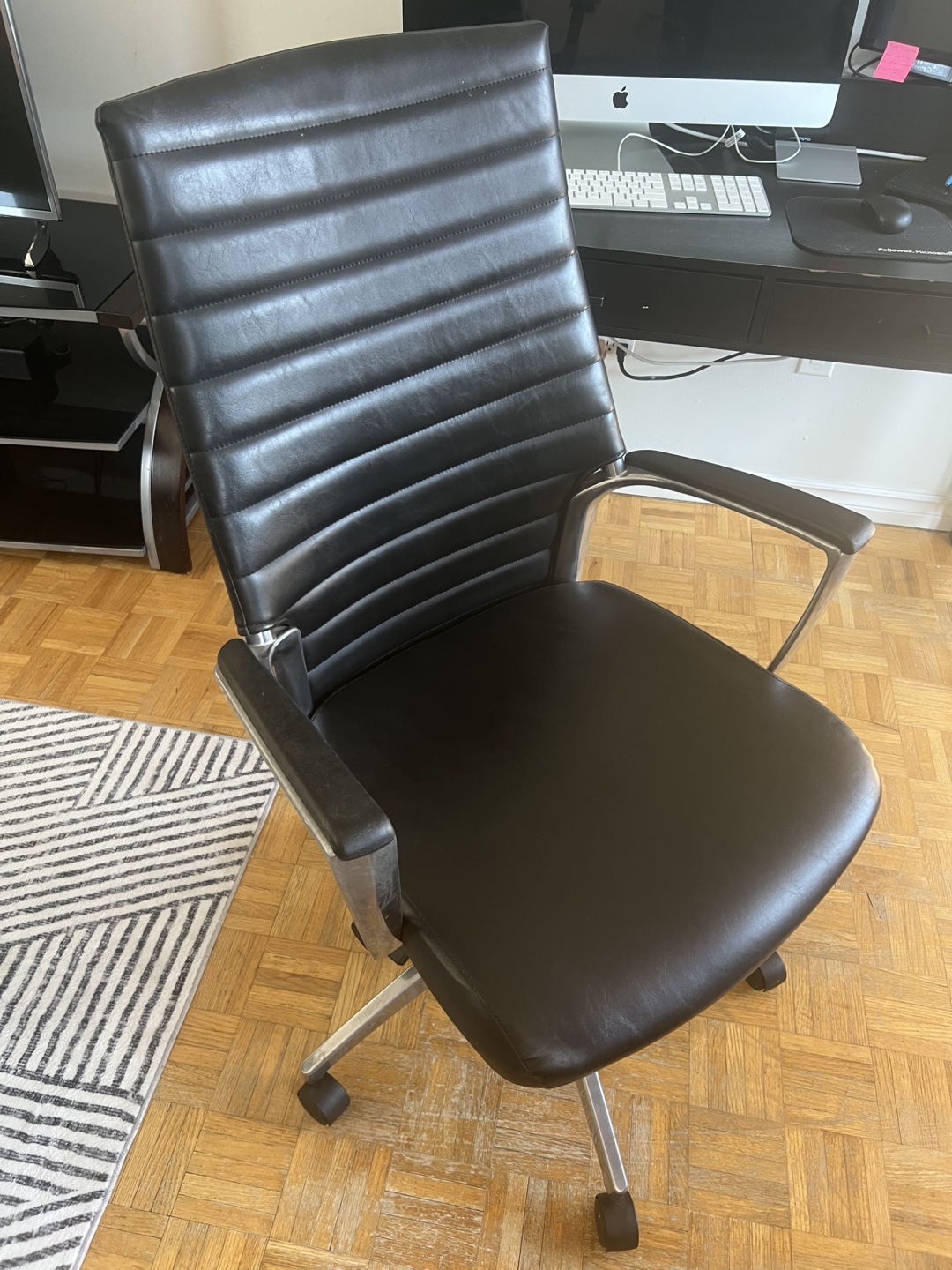 Black Leather Office Chair
