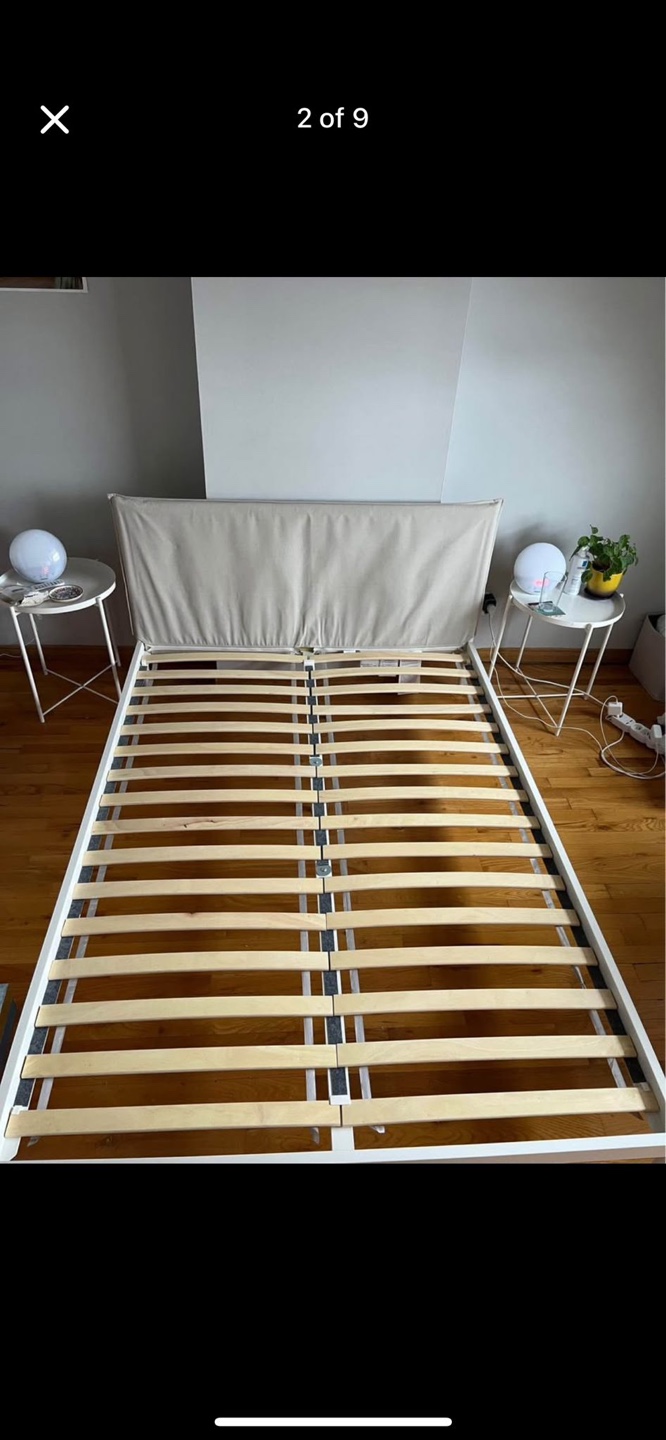 IKEA KLEPPSTAD Queen Bed Frame with VALEVÄG Queen Mattress - photo 2