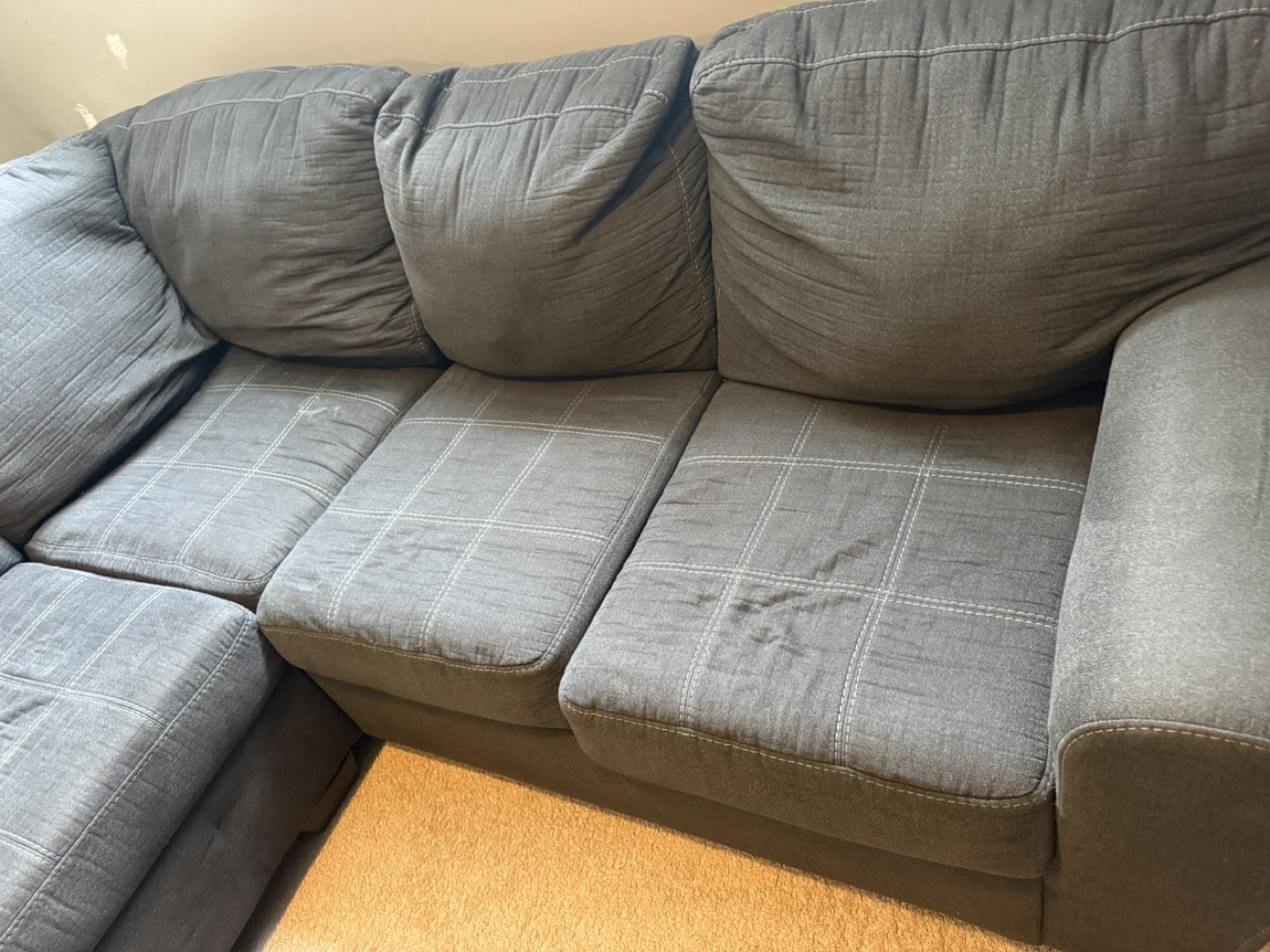 Large Grey Sectional Sofa - photo 3