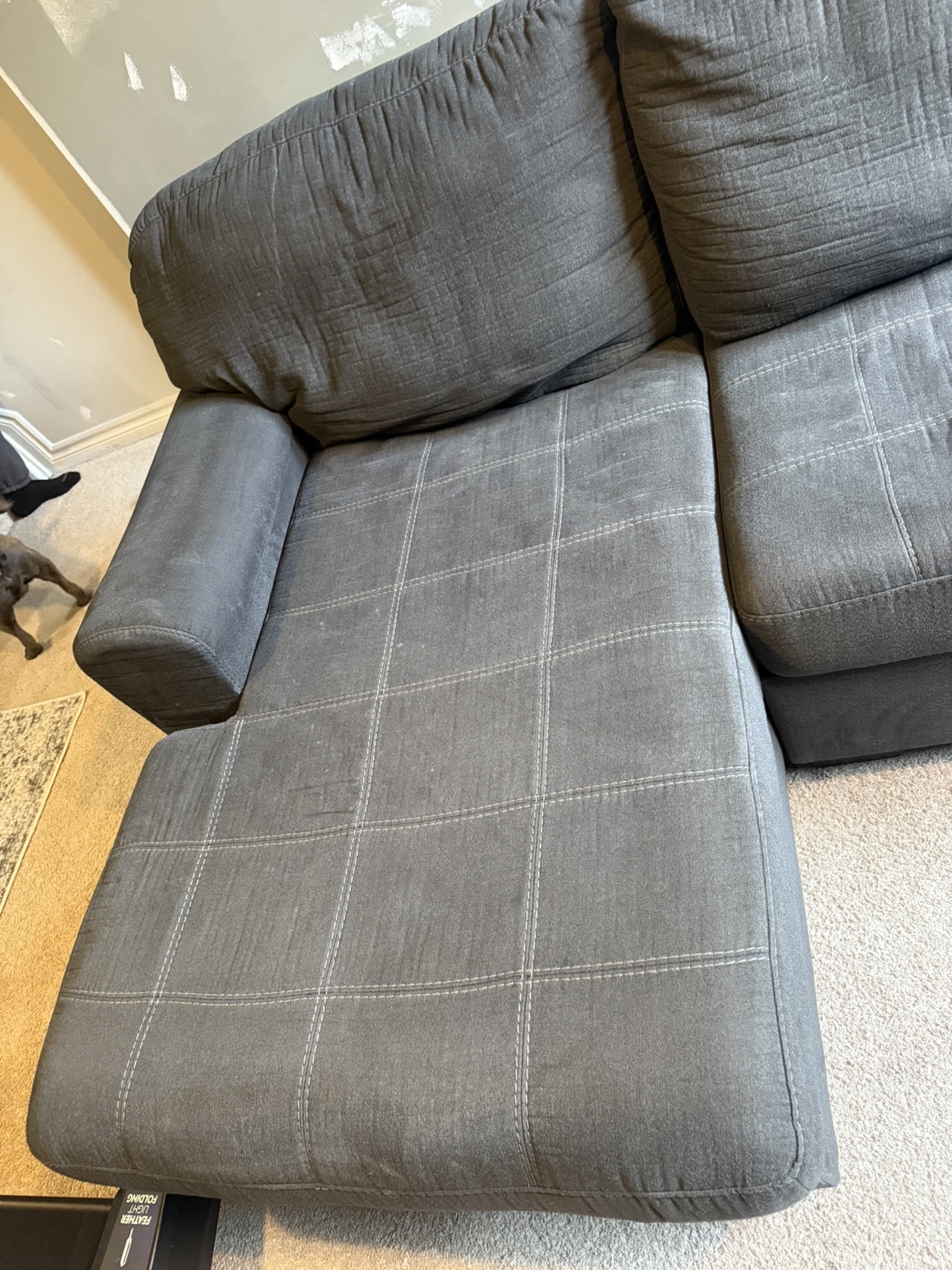 Large Grey Sectional Sofa - photo 5
