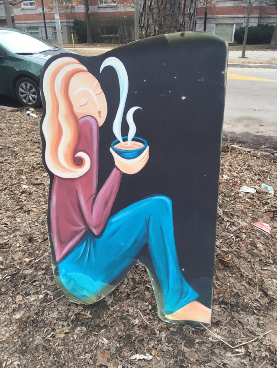 Hand-painted Coffee Shop Sign (College & Bathurst)