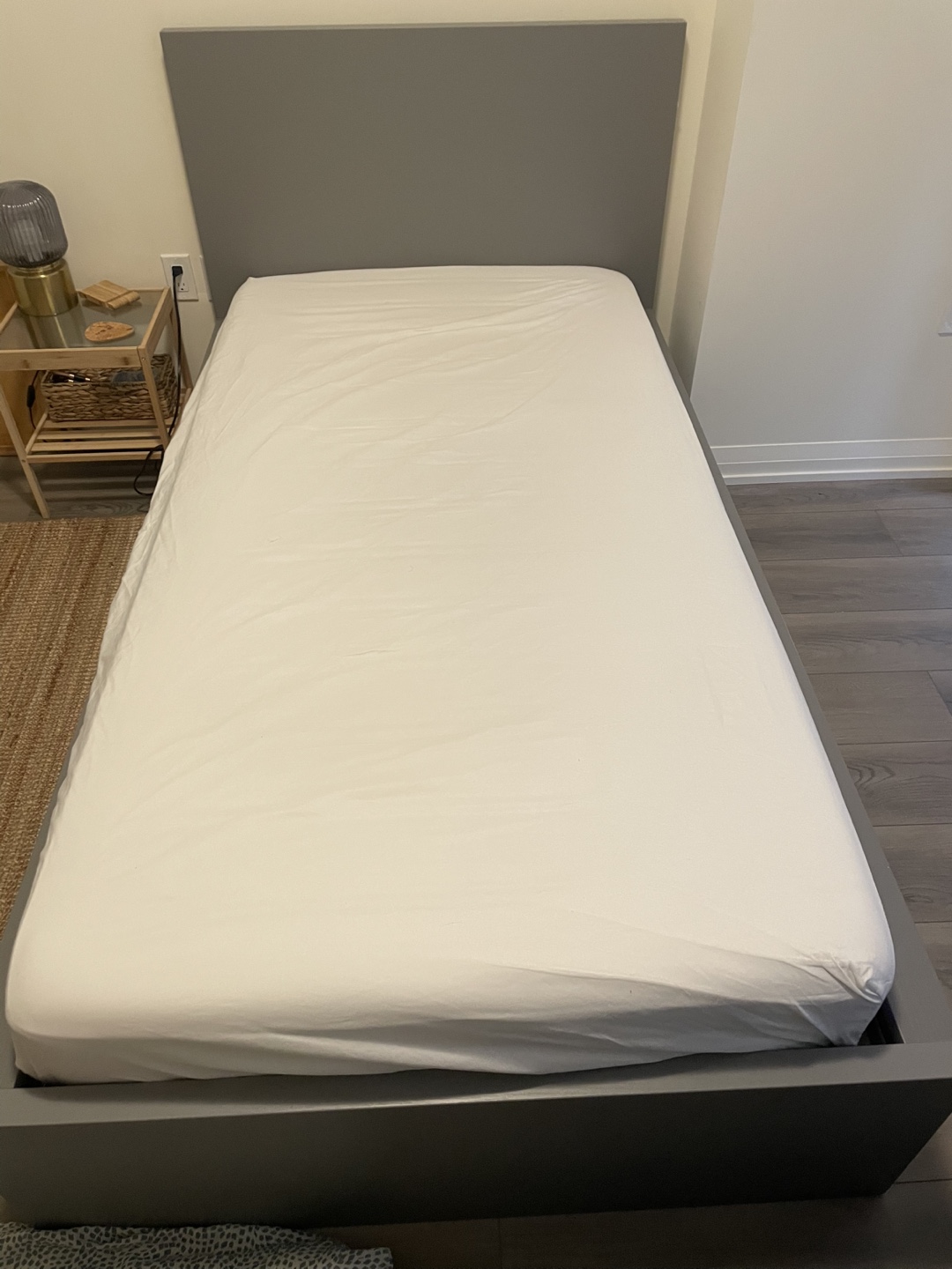 IKEA MALM single Bed Frame - Grey