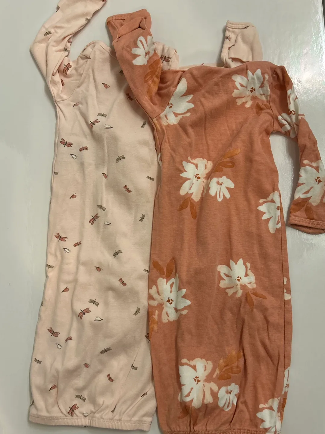 Two Baby Carter’s Girl Sleepers 0-3 Months image indicator(2)