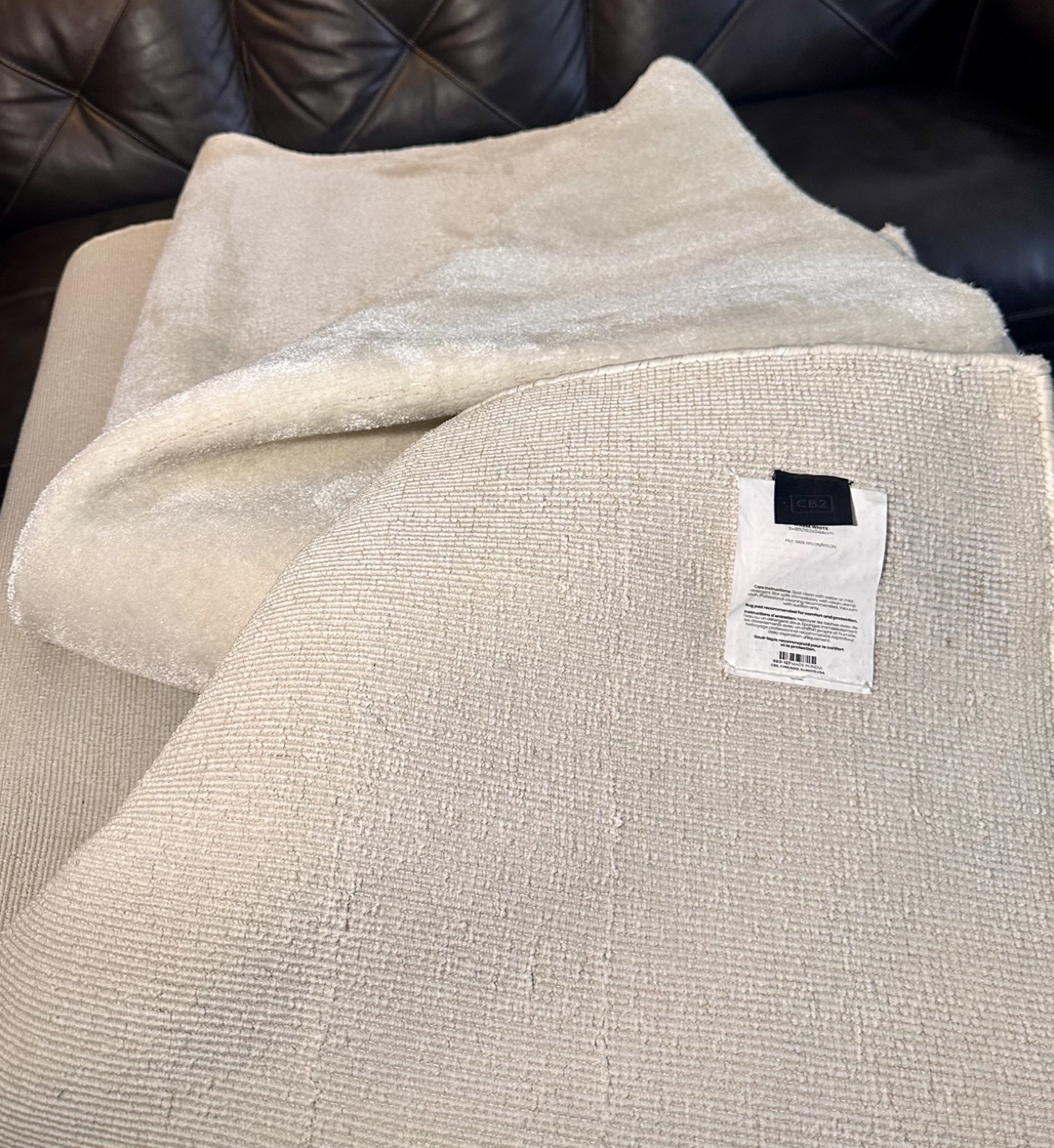 CB2 Kole Rug - Off-White - photo 4