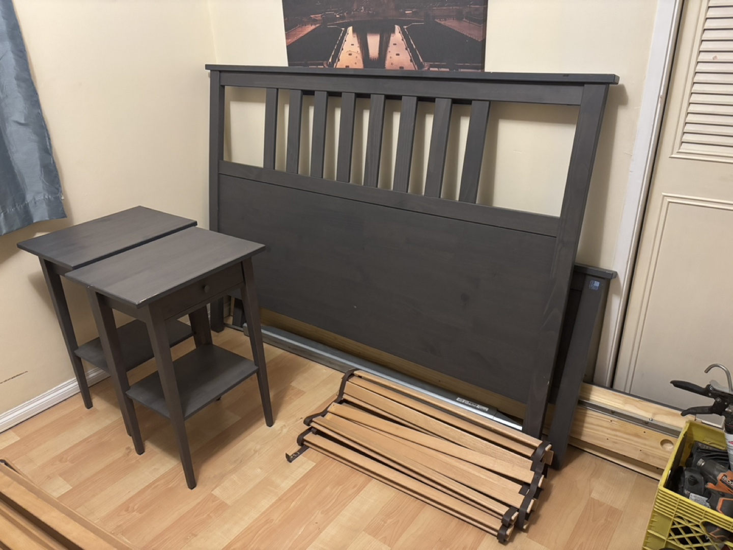 IKEA Hemnes Bed Frame and 2 Nightstands