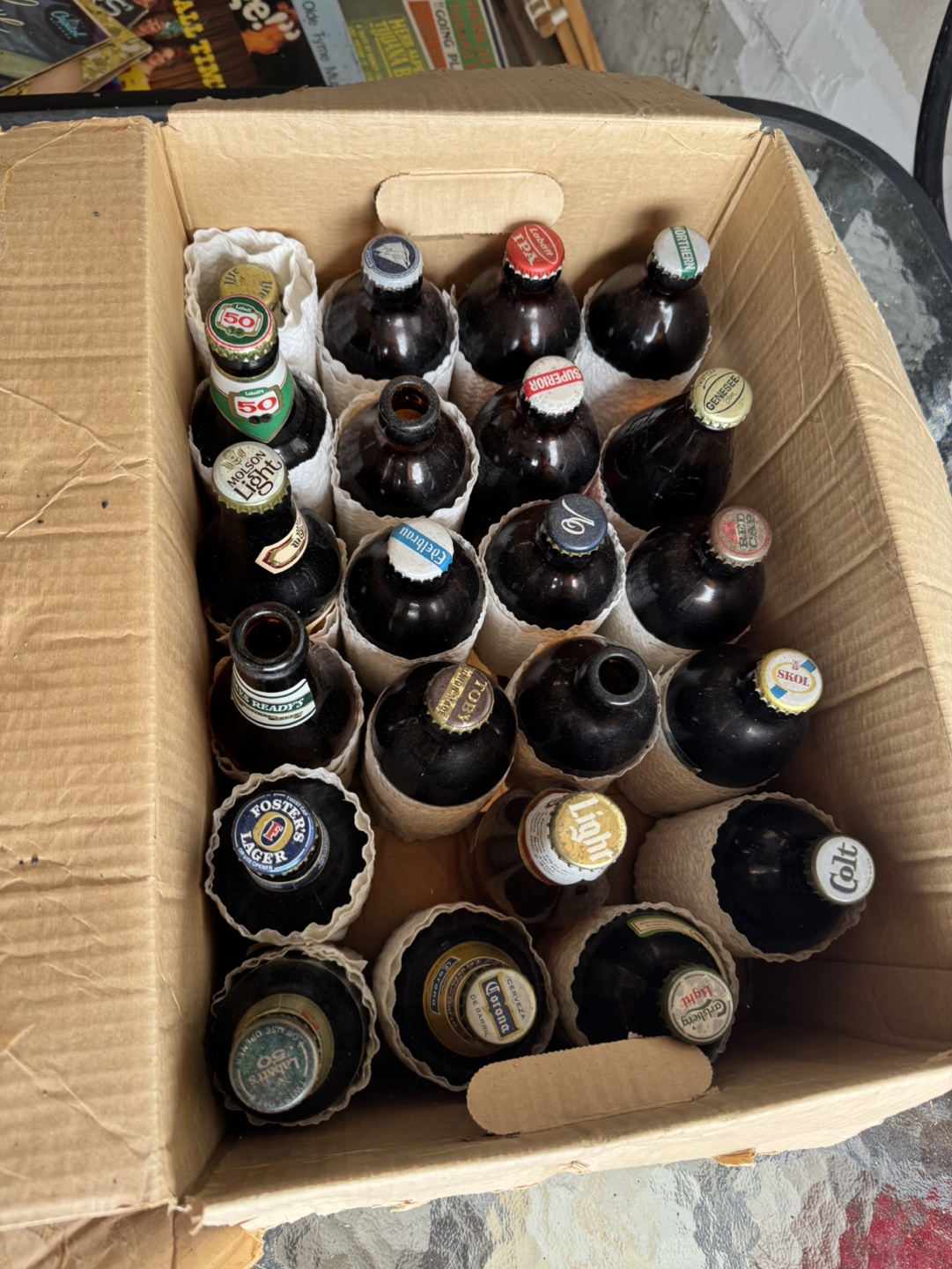 Collection of vintage beer bottles - photo 3
