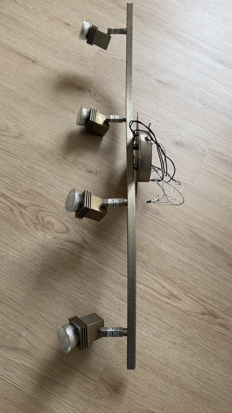 Four-light curved track lighting fixture