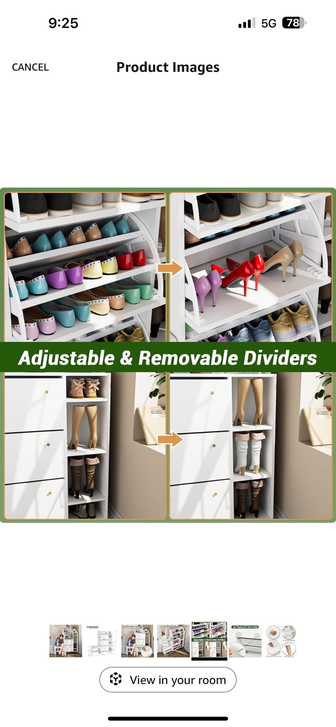 White Shoe Rack with Bench and Adjustable Shelves - photo 5