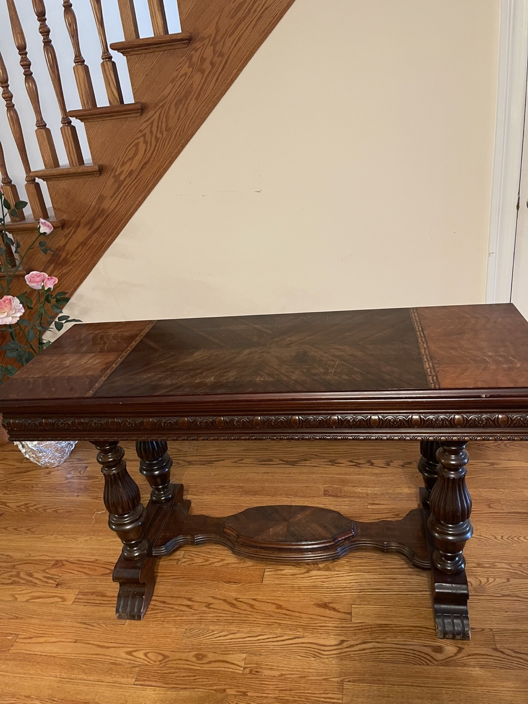 Antique Style Wood Console Table - photo 3