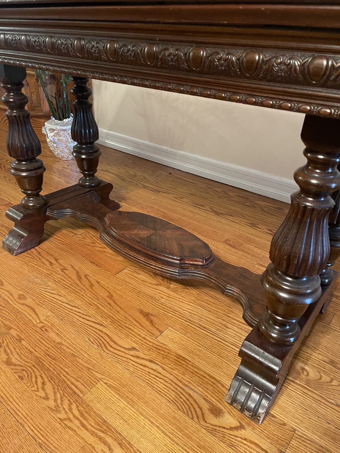 Antique Style Wood Console Table - photo 4