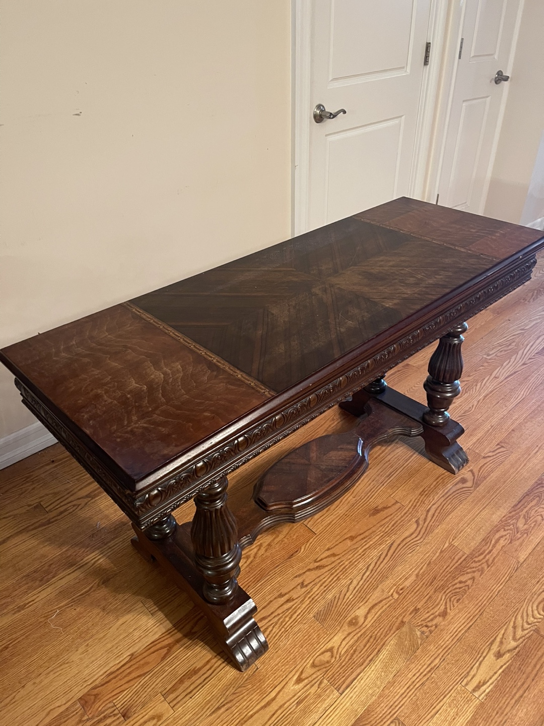 Antique Style Wood Console Table