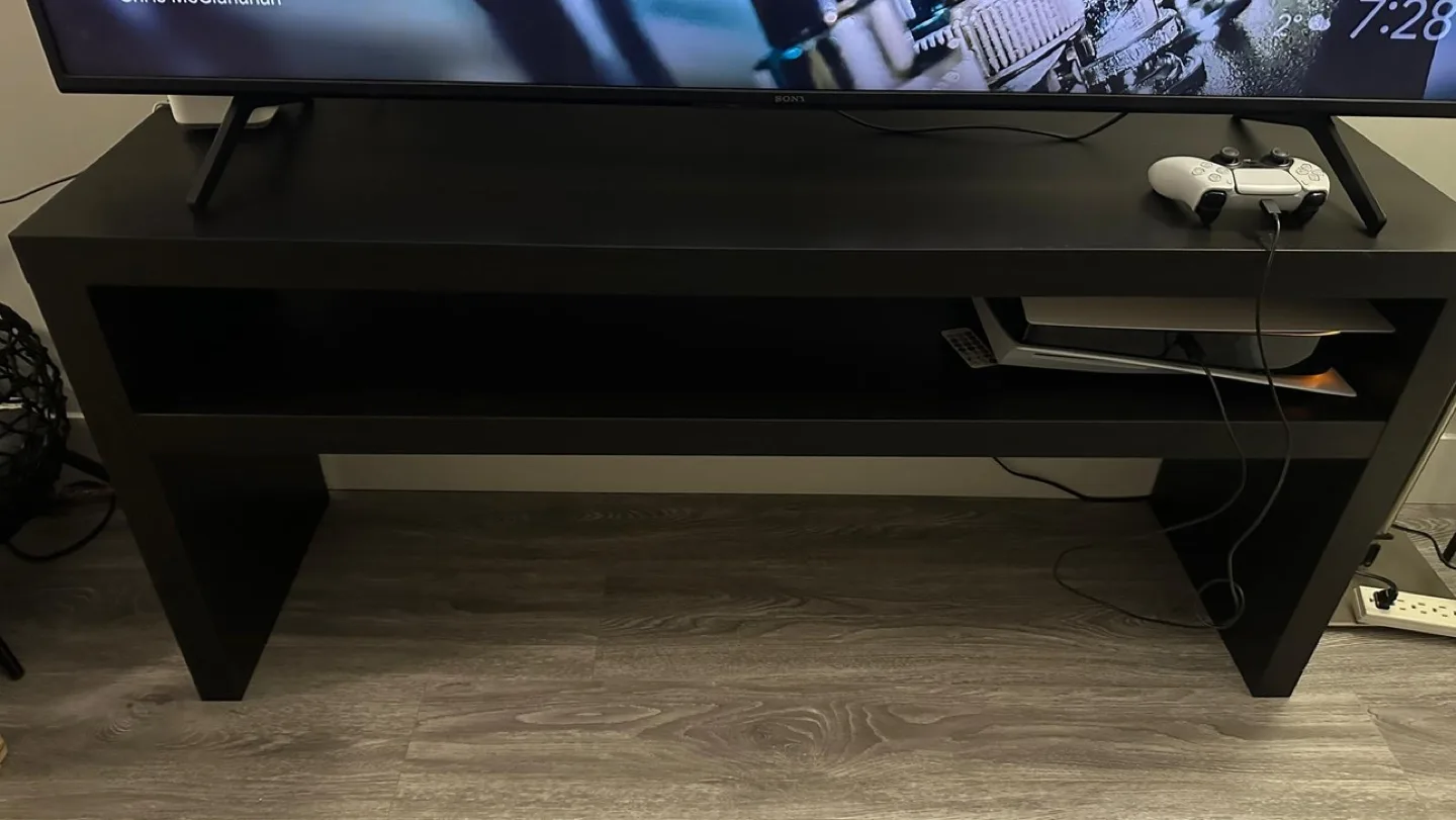 Black TV Stand Console Table ikea image indicator(2)