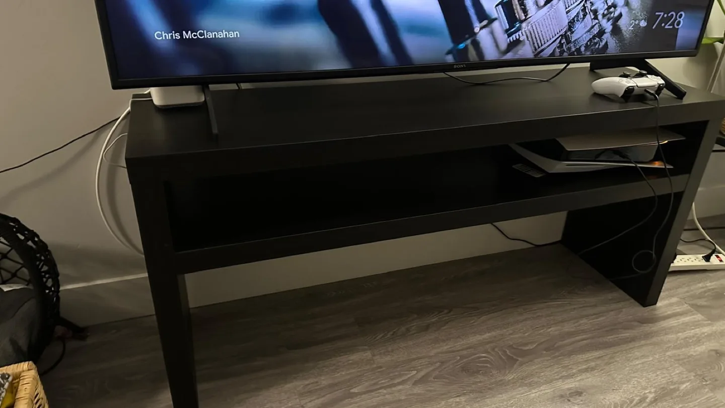 Black TV Stand Console Table ikea image indicator(3)