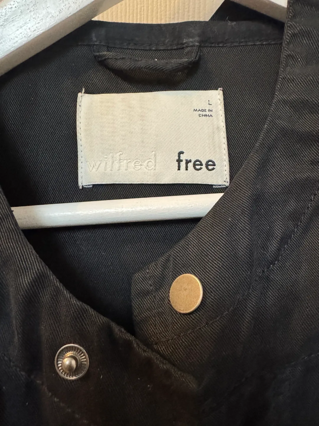 Wilfred Free Black Hooded Jacket Size Large image indicator(2)