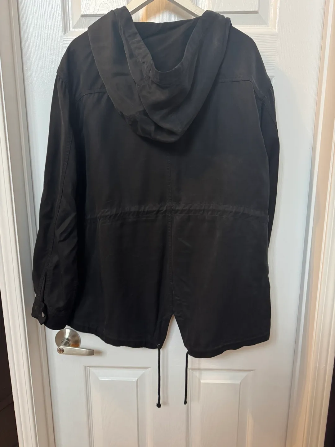Wilfred Free Black Hooded Jacket Size Large image indicator(4)