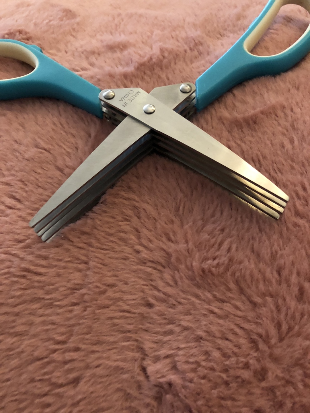 Blue Multi-Blade Scissors