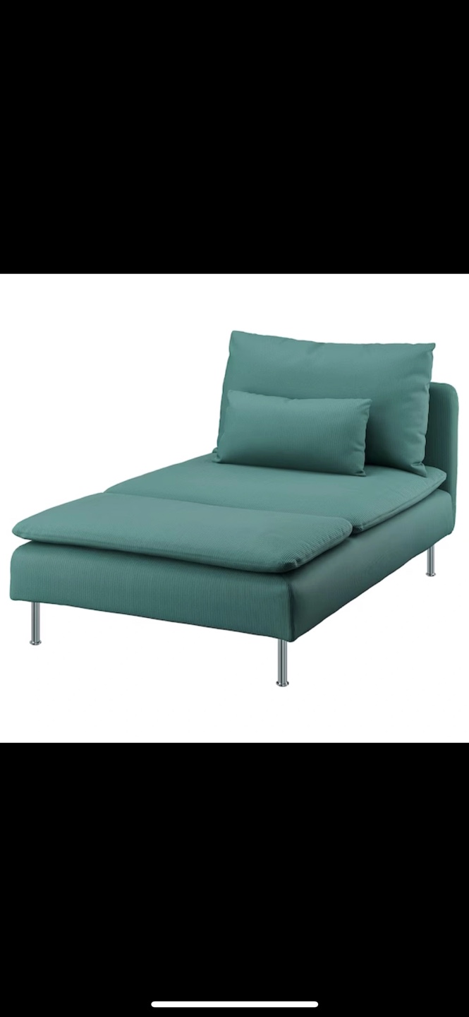IKEA soderhamn Chaise Lounge - Teal Green