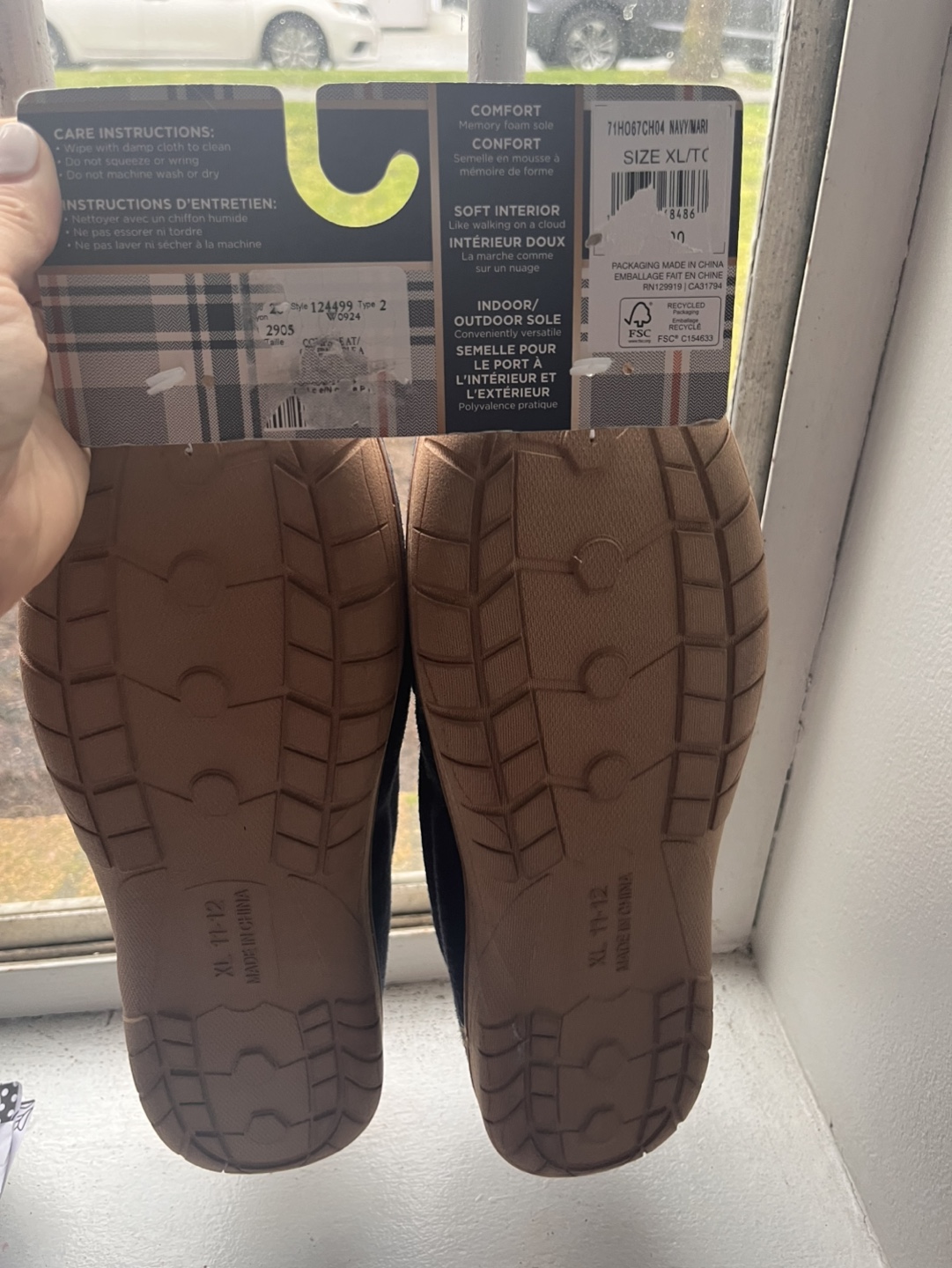 Haggar Men's Memory Foam Slippers - Size XL/TG (11-12) - photo 3