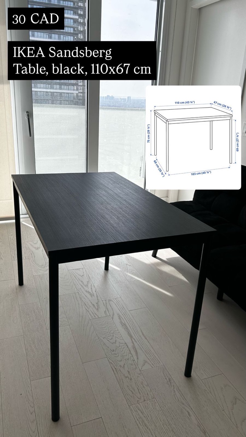 IKEA NORDEN Black Table